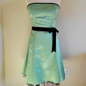 Vintage Jessica McClintock for Gunne Sax Green Cocktail Dress